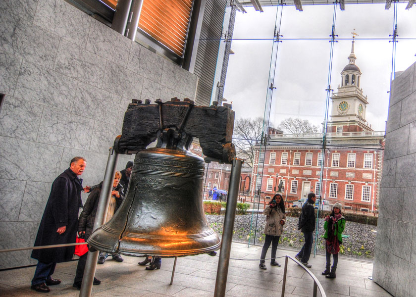 The Liberty Bell in Philadelphia, Pennsylvania